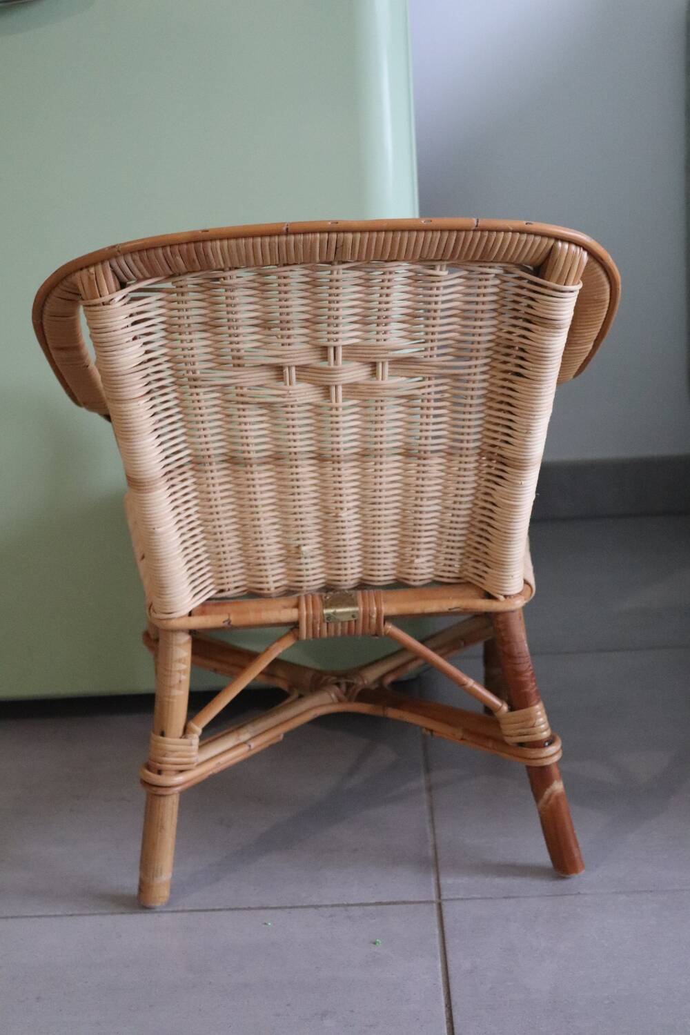 Children's rattan armchair