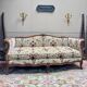 Cross Bed Known as “Turkish” in Walnut, Louis XV Style, 19th Century