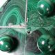 Vintage solitaire game in malachite, African work, 1960s-1970s.