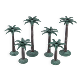Set of brass candle holders