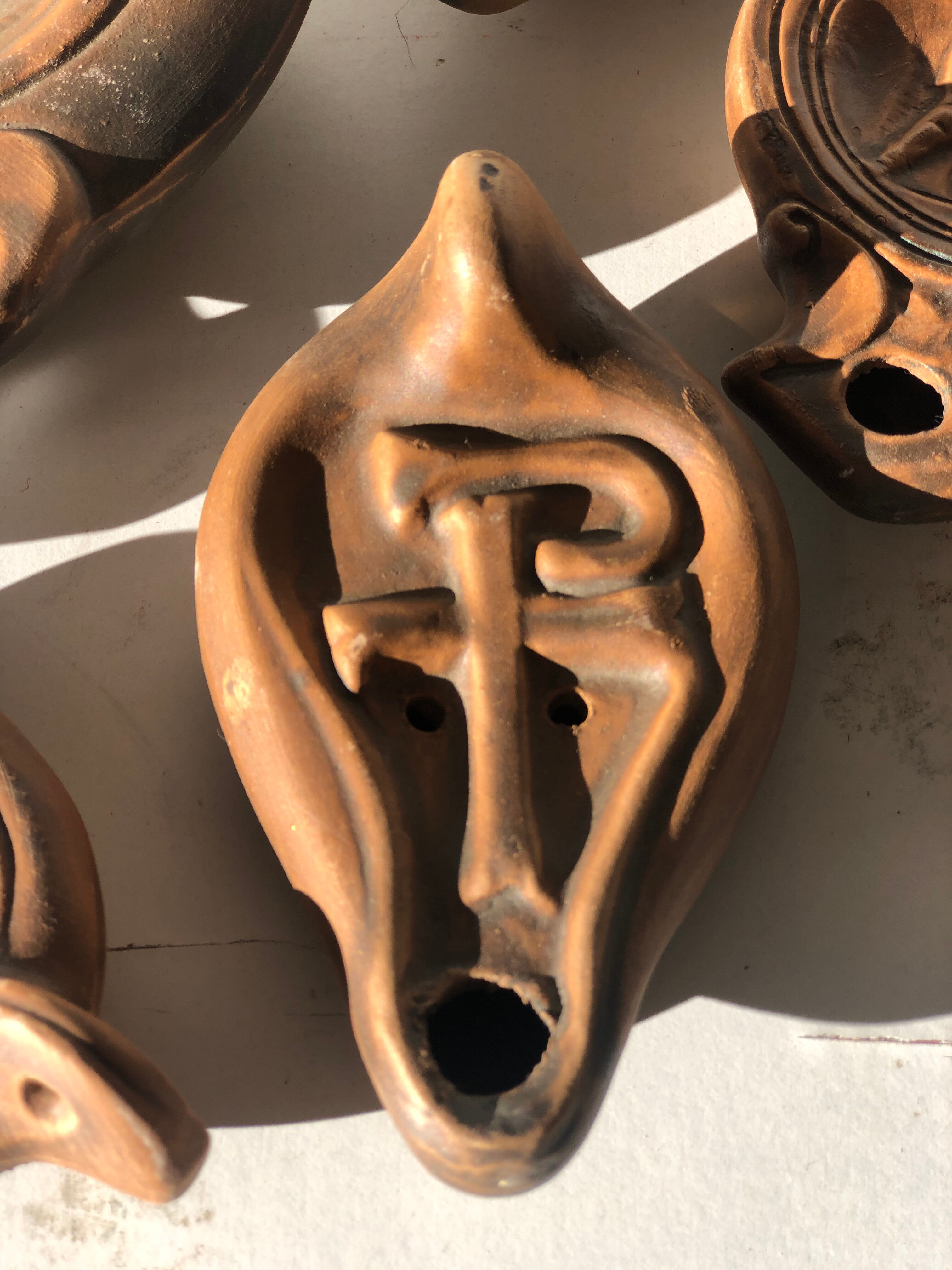 Lampes à huile en terre