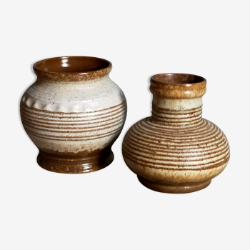 Duo de vases céramique vintages