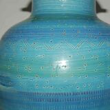 Ceramic lamp foot by Aldo Londi for Bistossi in the Rimini blue series