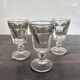 3 small antique glasses from the late 19th century, absinthe type / Napoleon III