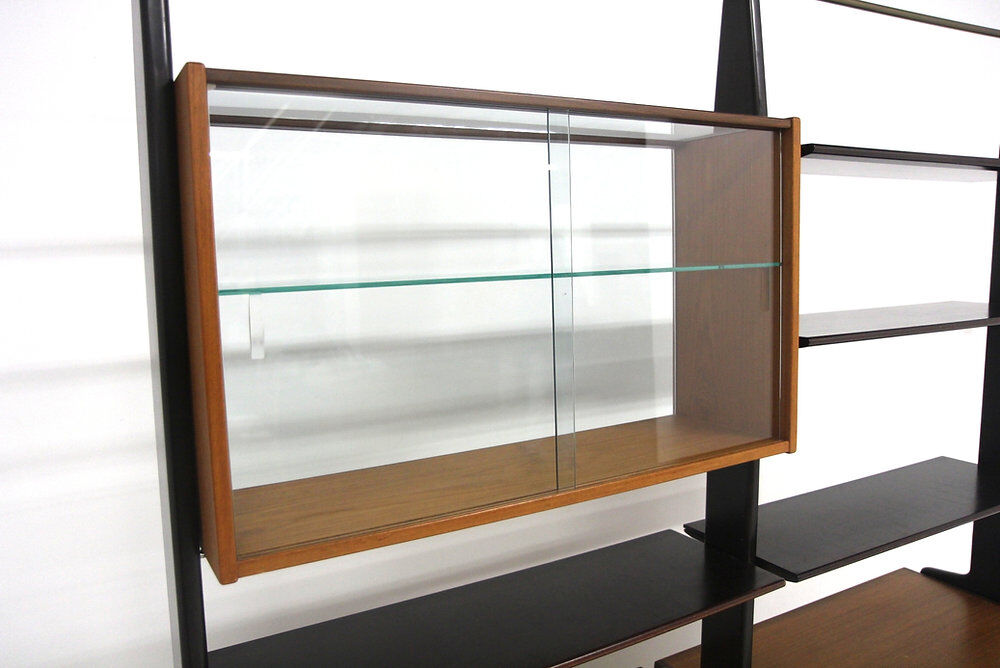 Scandinavian "Double" bookshelf in teak, Sweden, 1950.