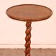 Small guéridon called tea table in walnut - 19th century stamped Holland and So.