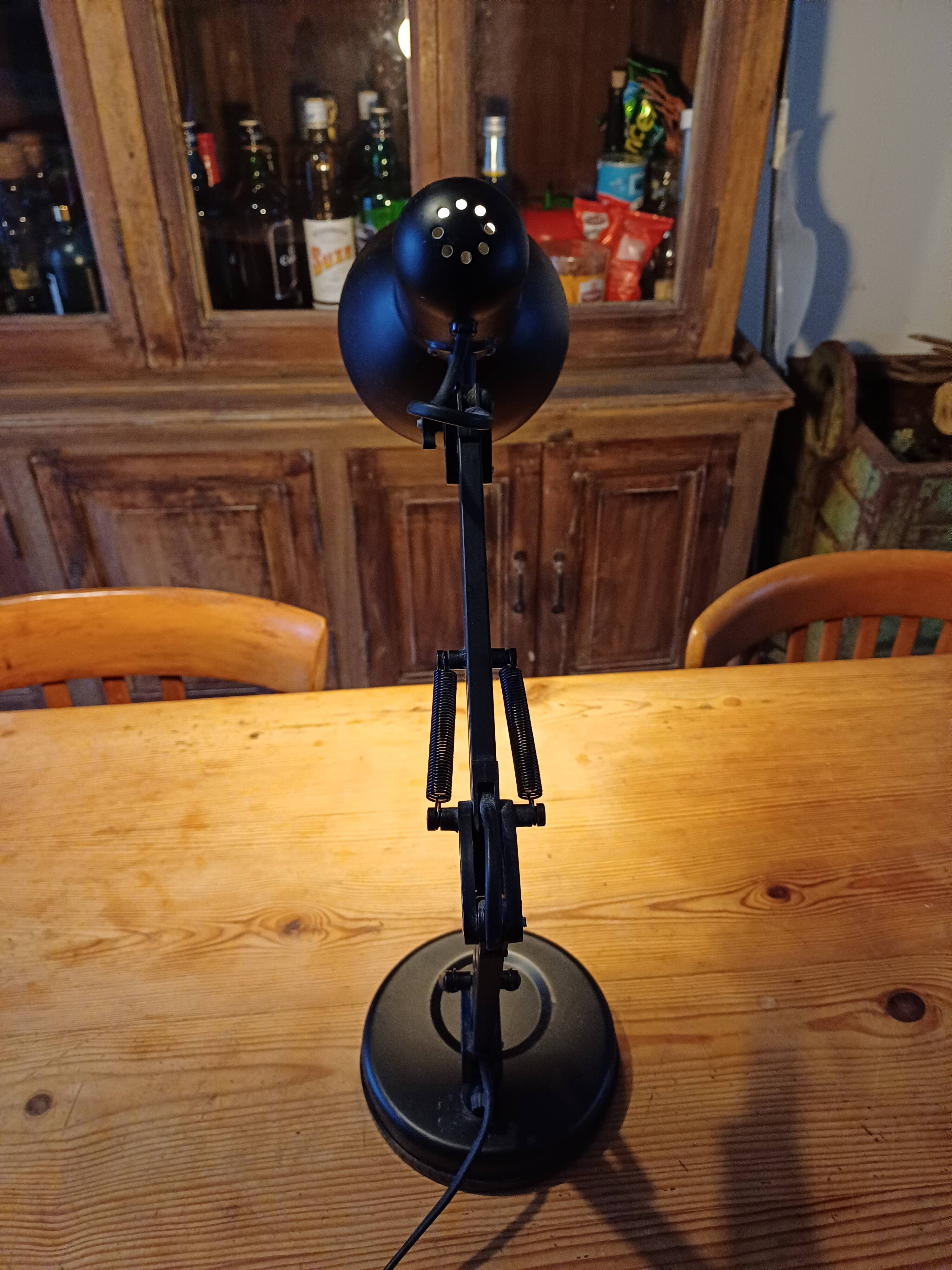Vintage black metal desk lamp