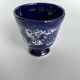 Vallauris blue ceramic cups from the 60s