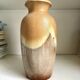 Vase W. Germany en céramique émaillée beige