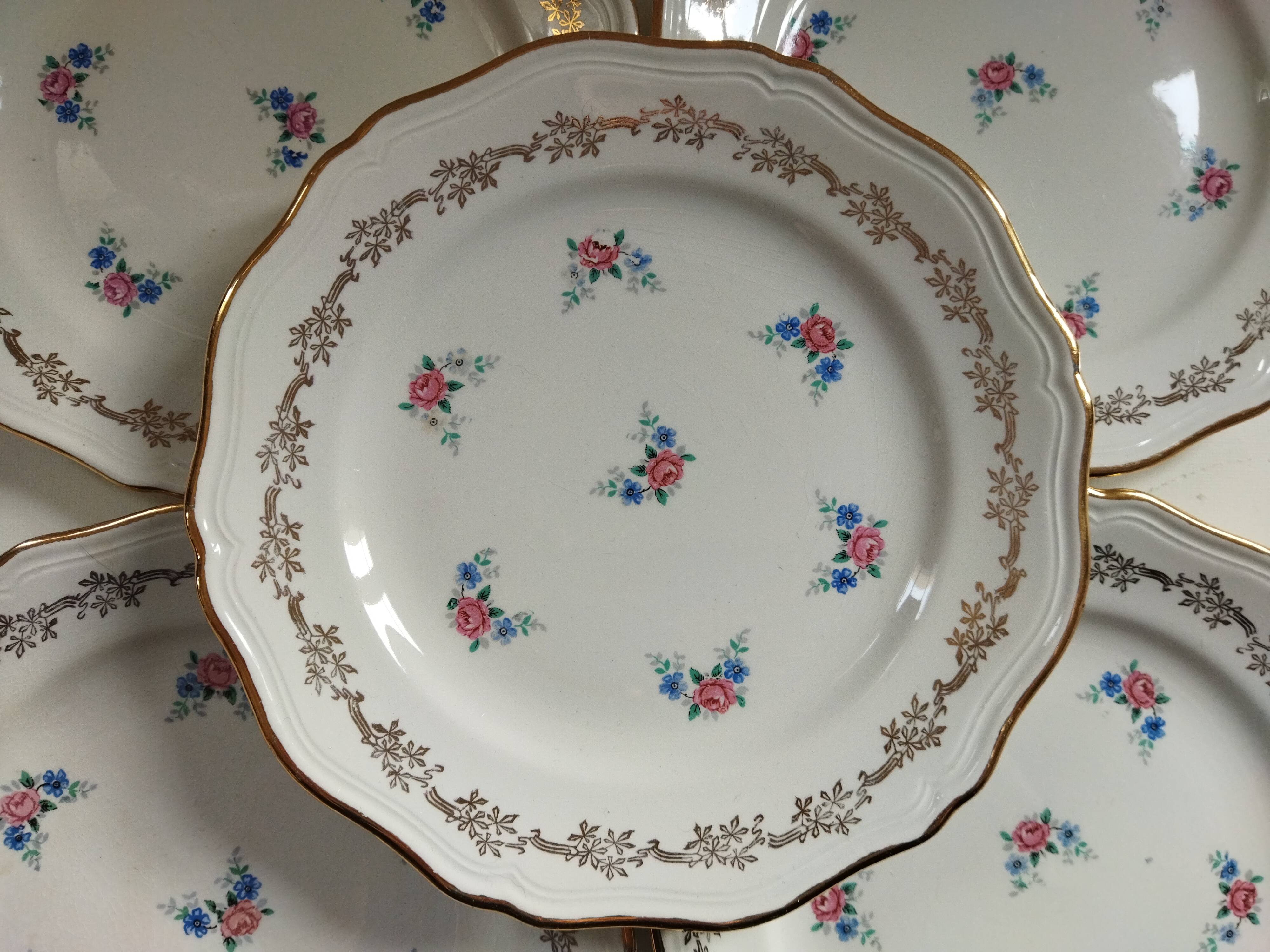 5 dessert plates L'Amandinoise