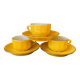 Apilco yellow bistro coffee cups