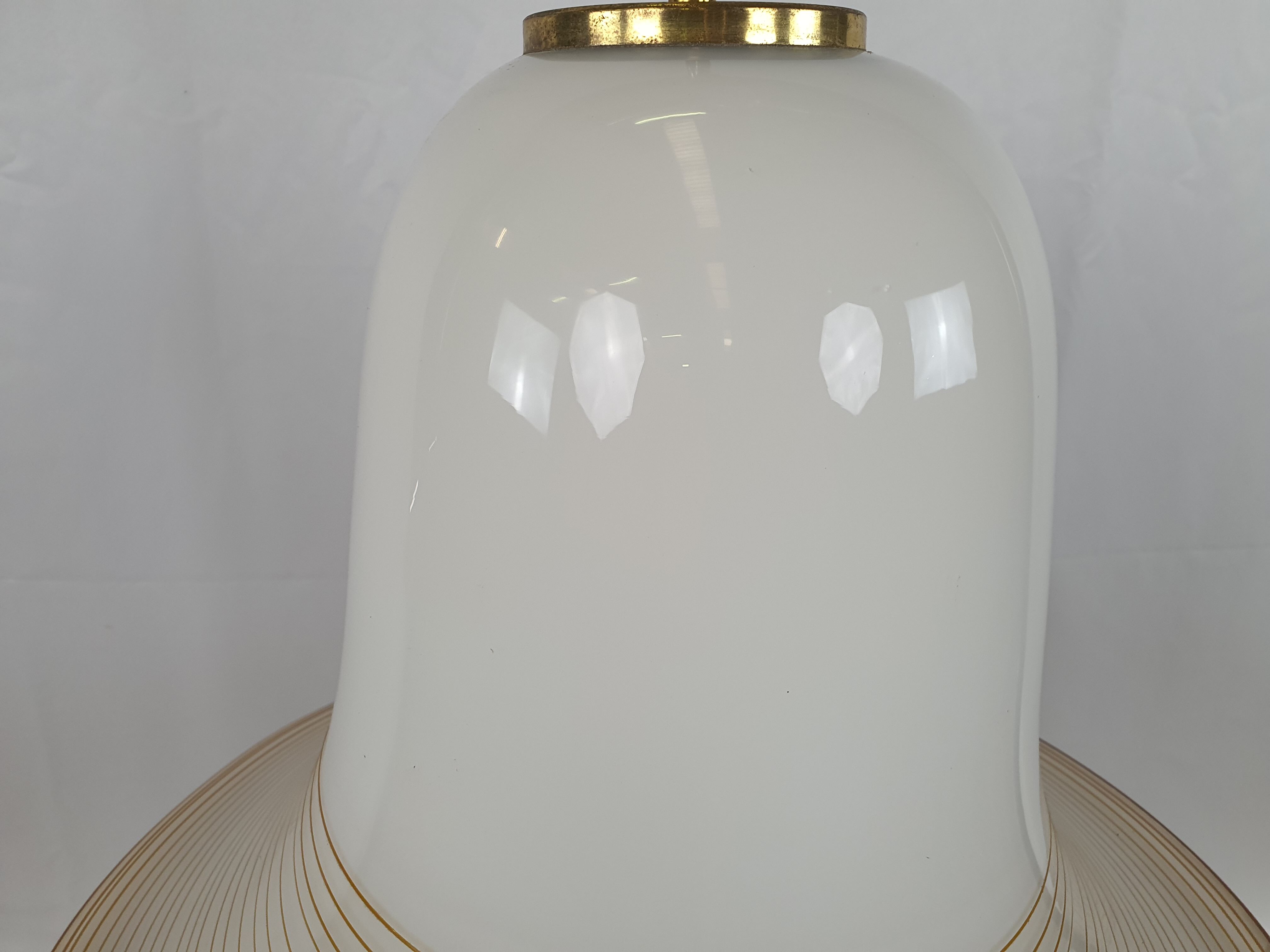 Lustre cloche en verre de Murano années 1970 Italie