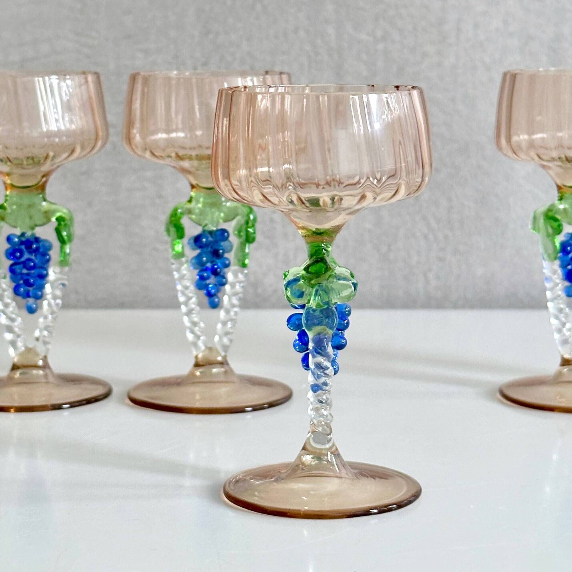 Art Deco Glass Set by Bimini – Designed by Fritz Lampl, 1920s