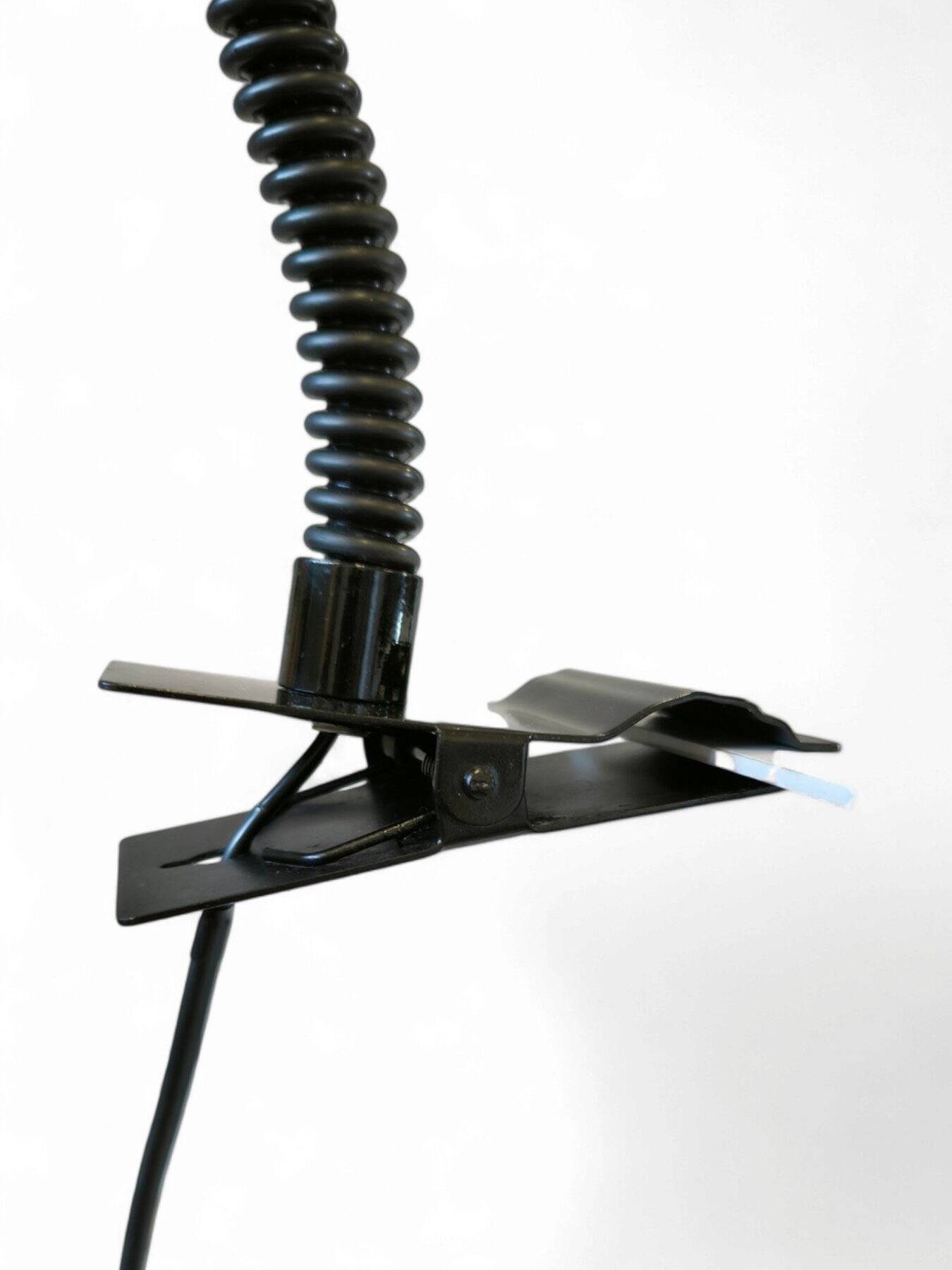 Ivory clip lamp from the space age 1970 Italy