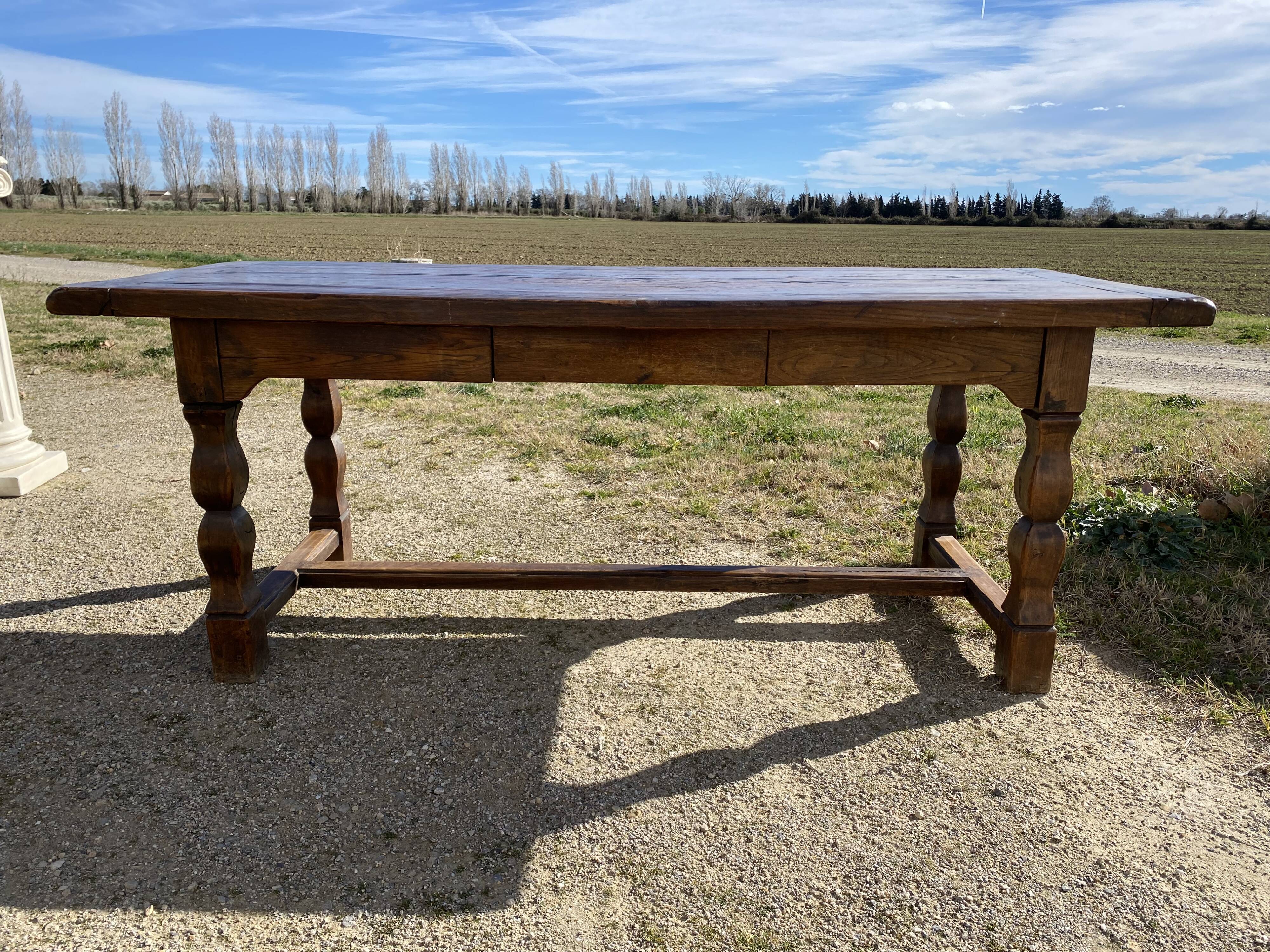 Rustic farmhouse table