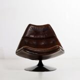 Leather F511 Lounge Chair by Geoffrey Harcourt for Artifort 1960s