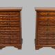 Set of 2 antique bedside tables.