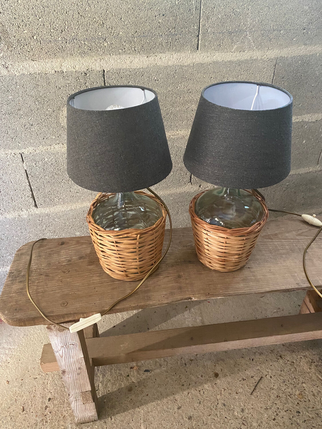 Jeanne d'Arc bedside lamps