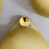 3 vintage glass paste wall lights