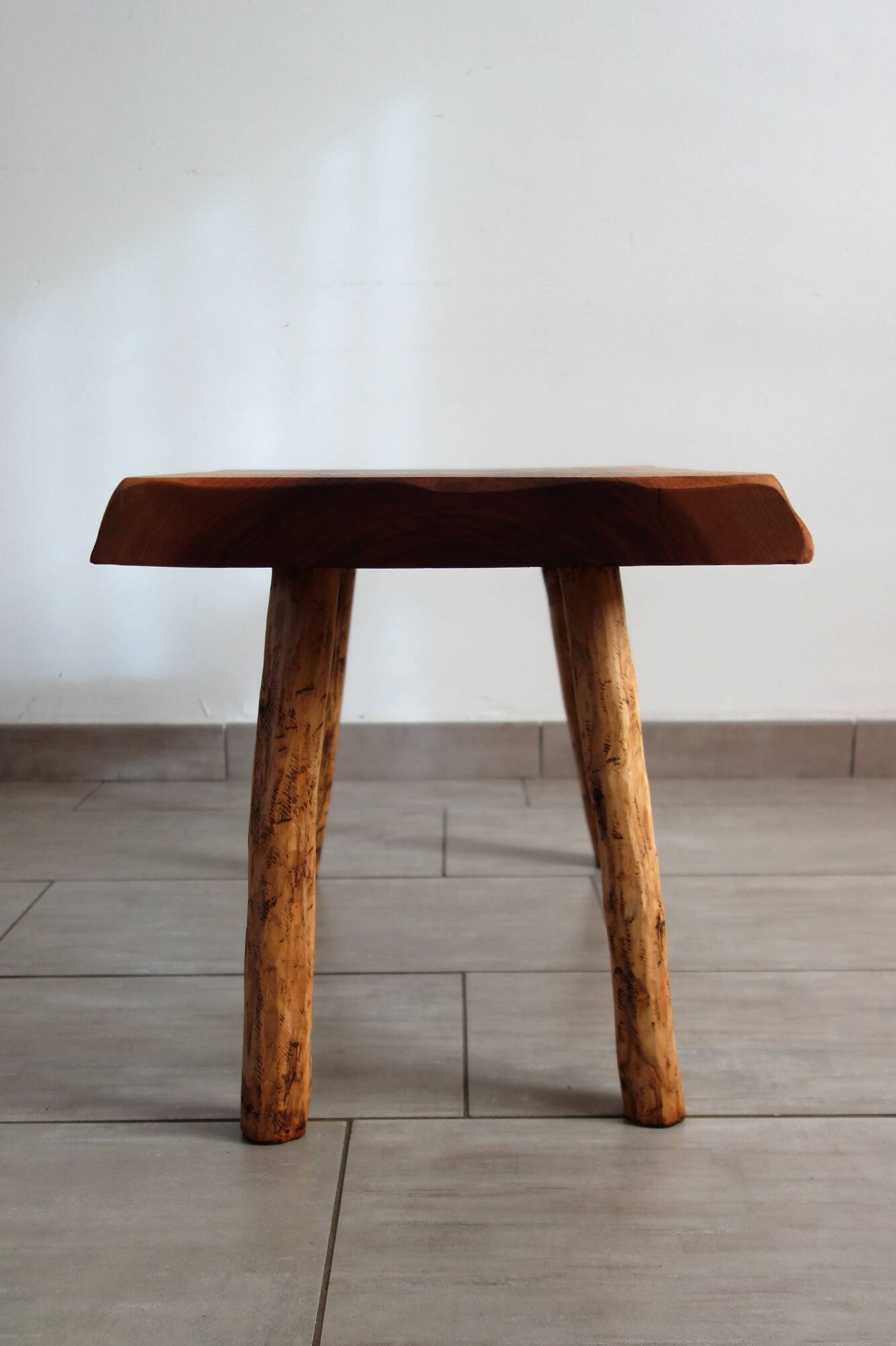 Antique brutalist coffee table