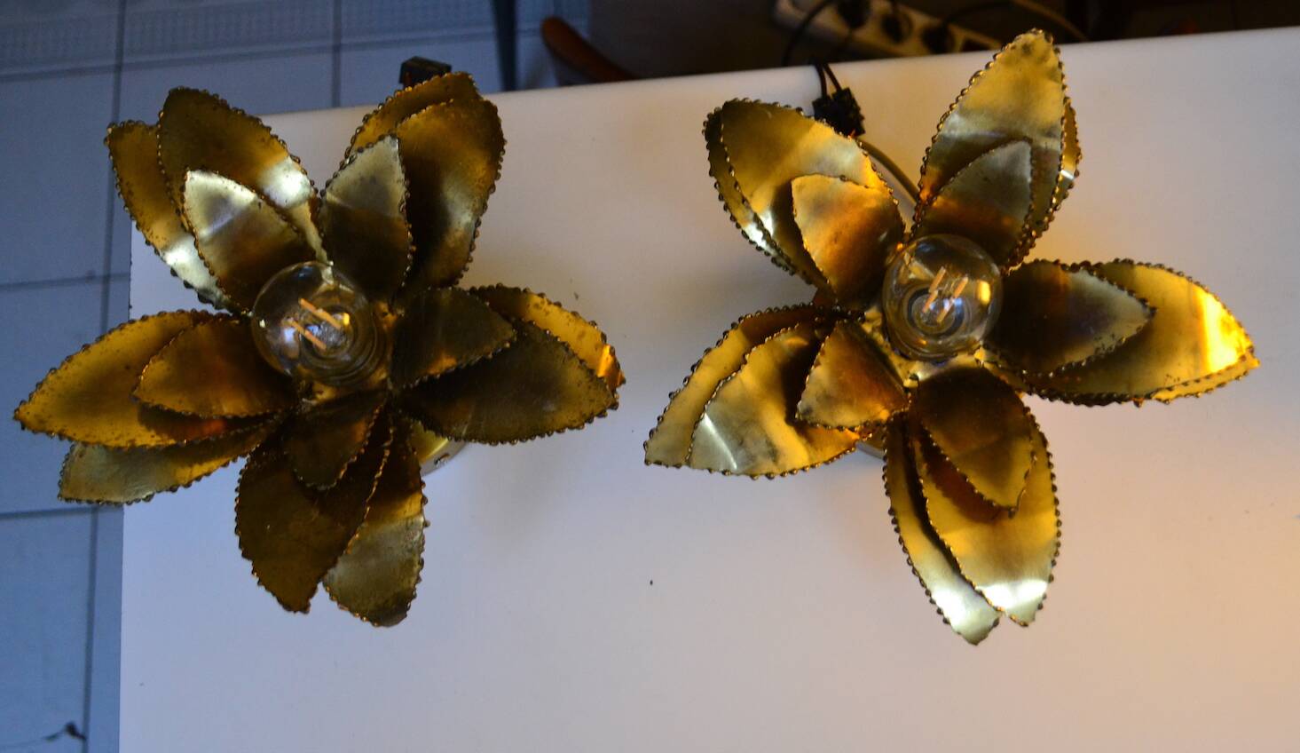 Paire d'appliques Maison Jansen