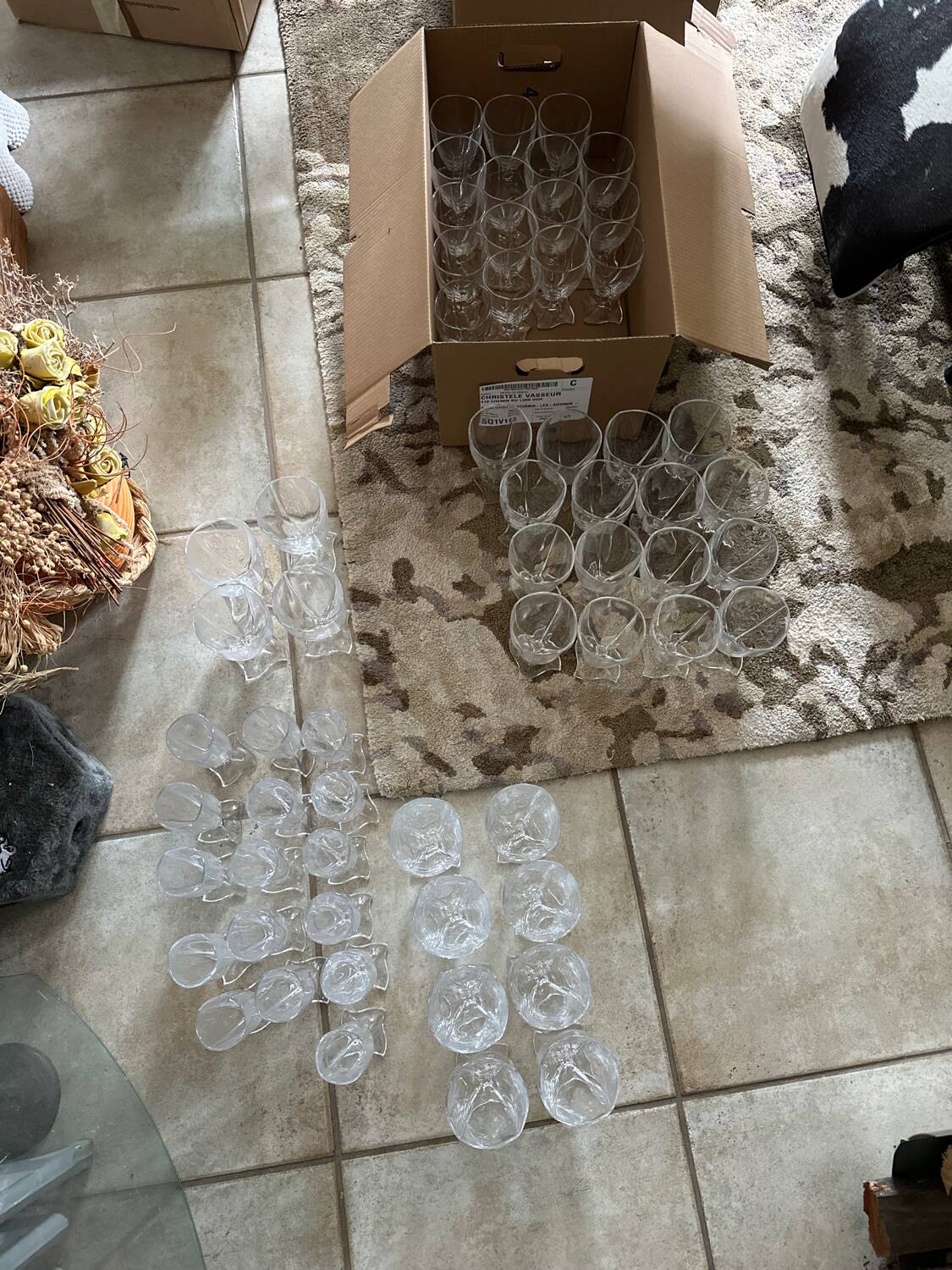 Villeroy and Boch crystal glassware set