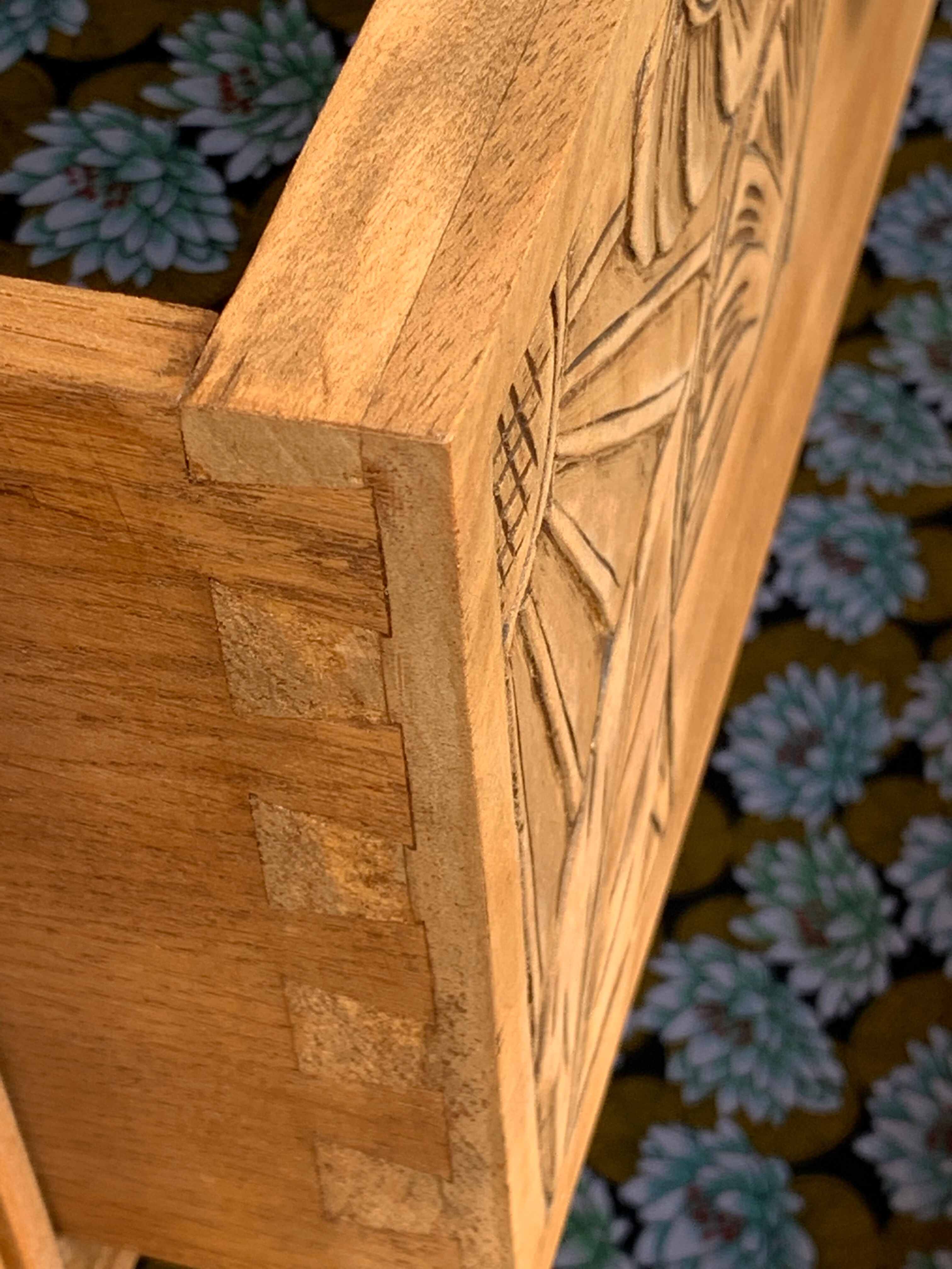 Art Deco chest of drawers Blond walnut 1930