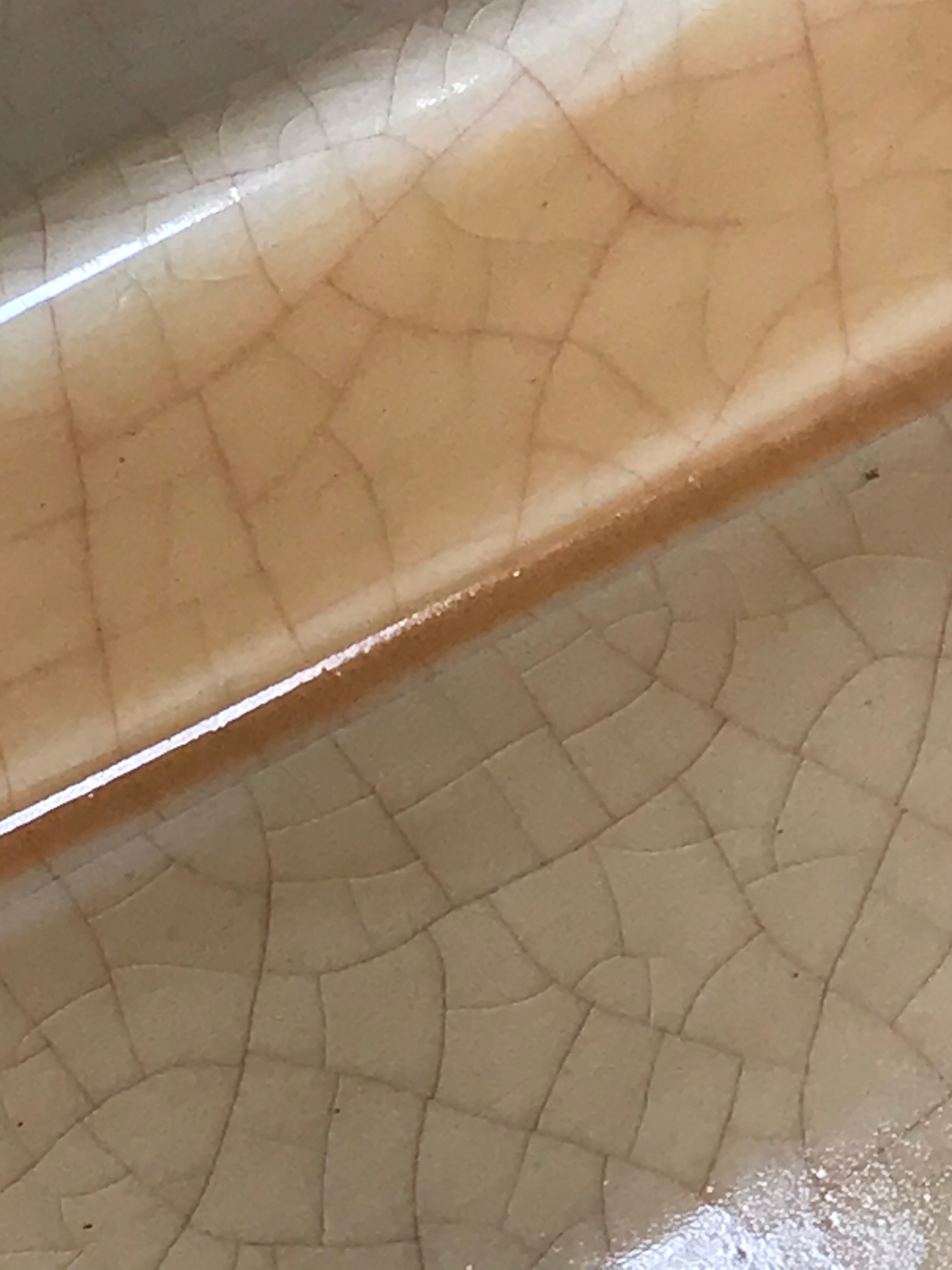 Vintage cracked ceramic lamp base