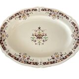 Antique serving dish in Longchamp earthenware.