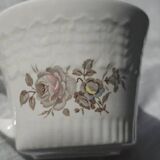 Vintage Pontesa coffee service - 8 cups and saucers - Floral pattern - Perfect condition