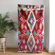 Boucherouite woven hand to the Morocco Berber carpet 194x110cm