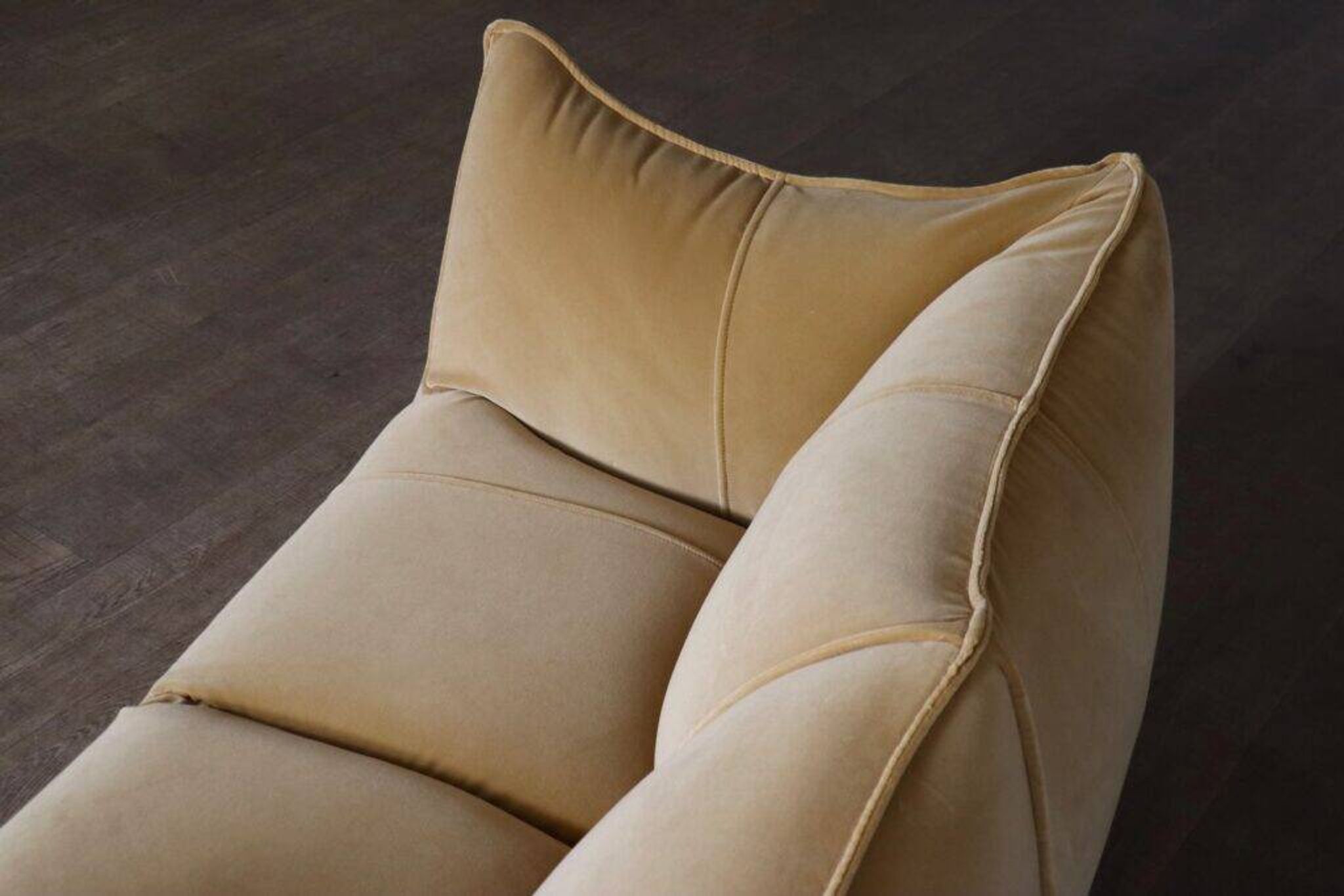 Le Bambole sofa in velvet by Mario Bellini for B&B Italia, 1970s