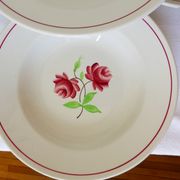 4 assiettes creuses K&G Luneville modèle Rose-Mai 2106209