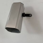 Pair of adjustable vintage wall lights, anodised aluminium, France, 1980.