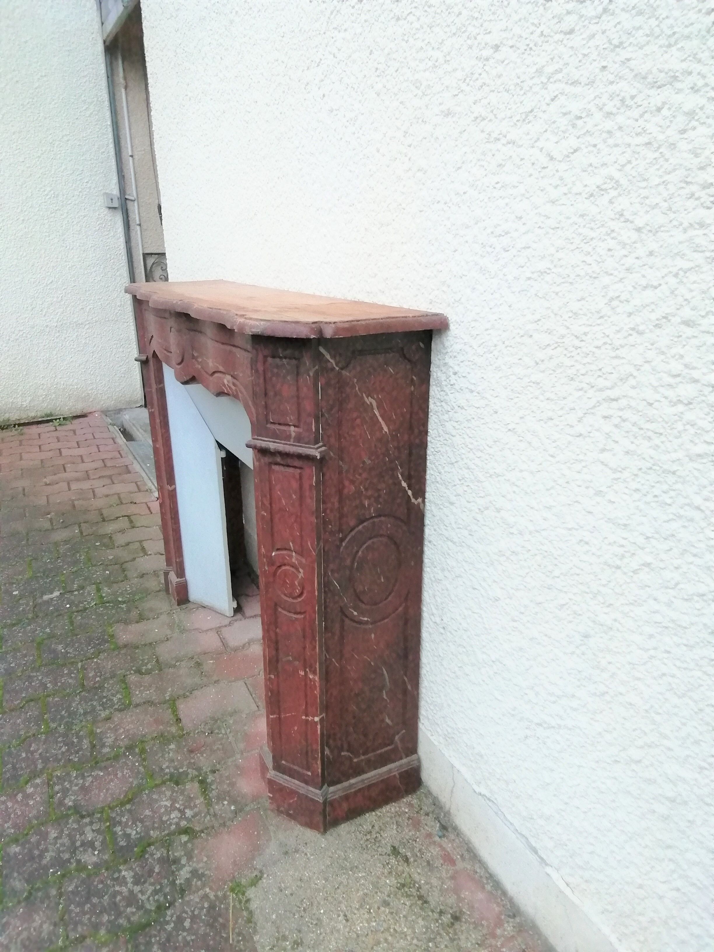 Marble faux mantelpiece