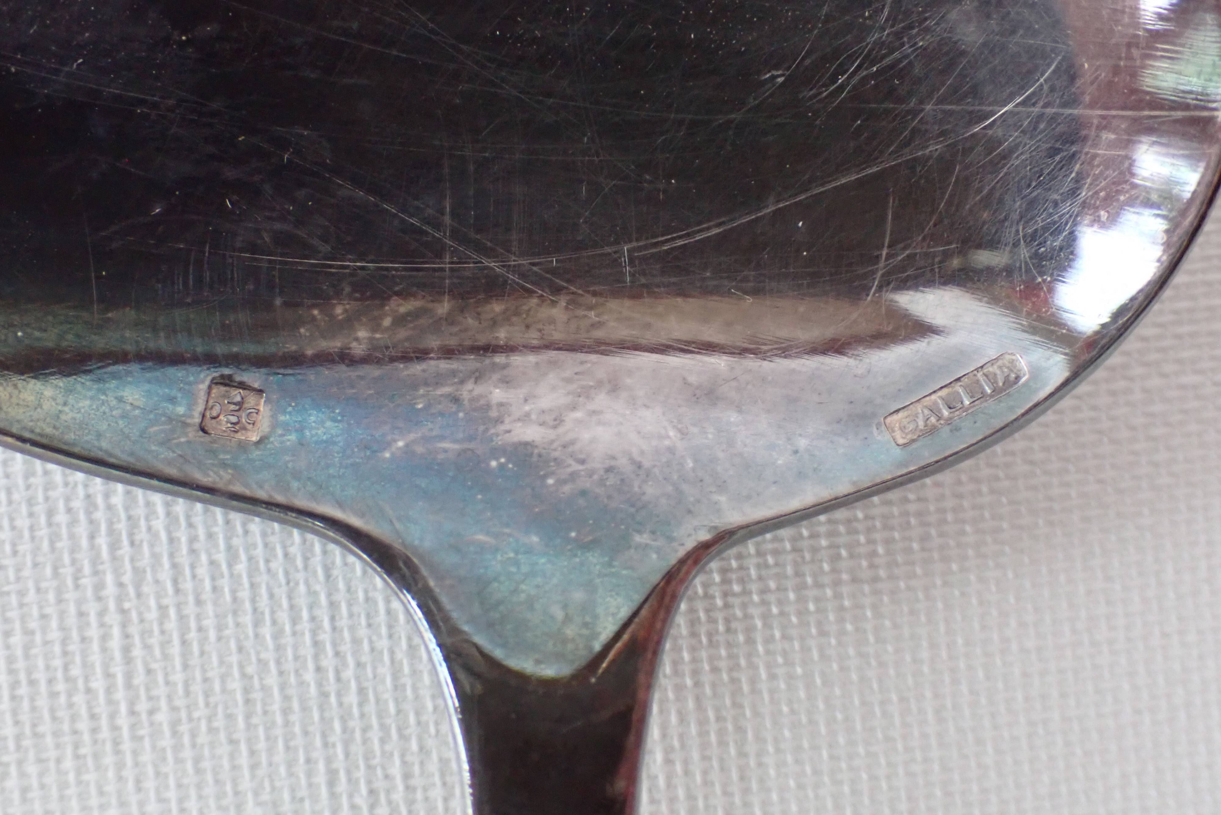 Christofle galla - silver-plated plate and spoon - birth box