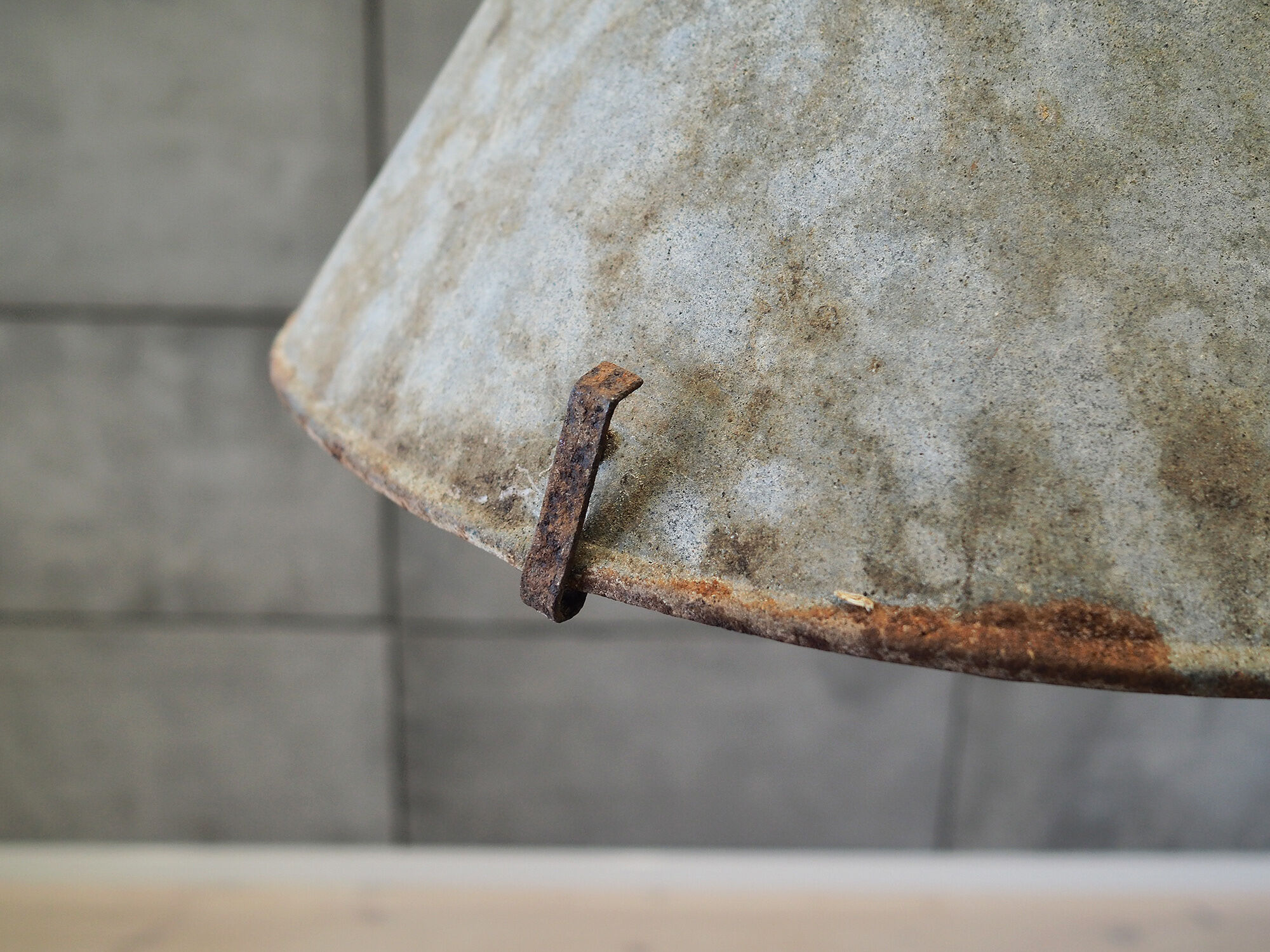 Metal lamp, industrial style, 50's