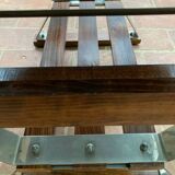 System table, portfolio, design teak veneer 80s
