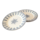 4 assiettes Terre de Fer modèle Annam