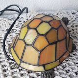 Tiffany style mosaic glass turtle lamp
