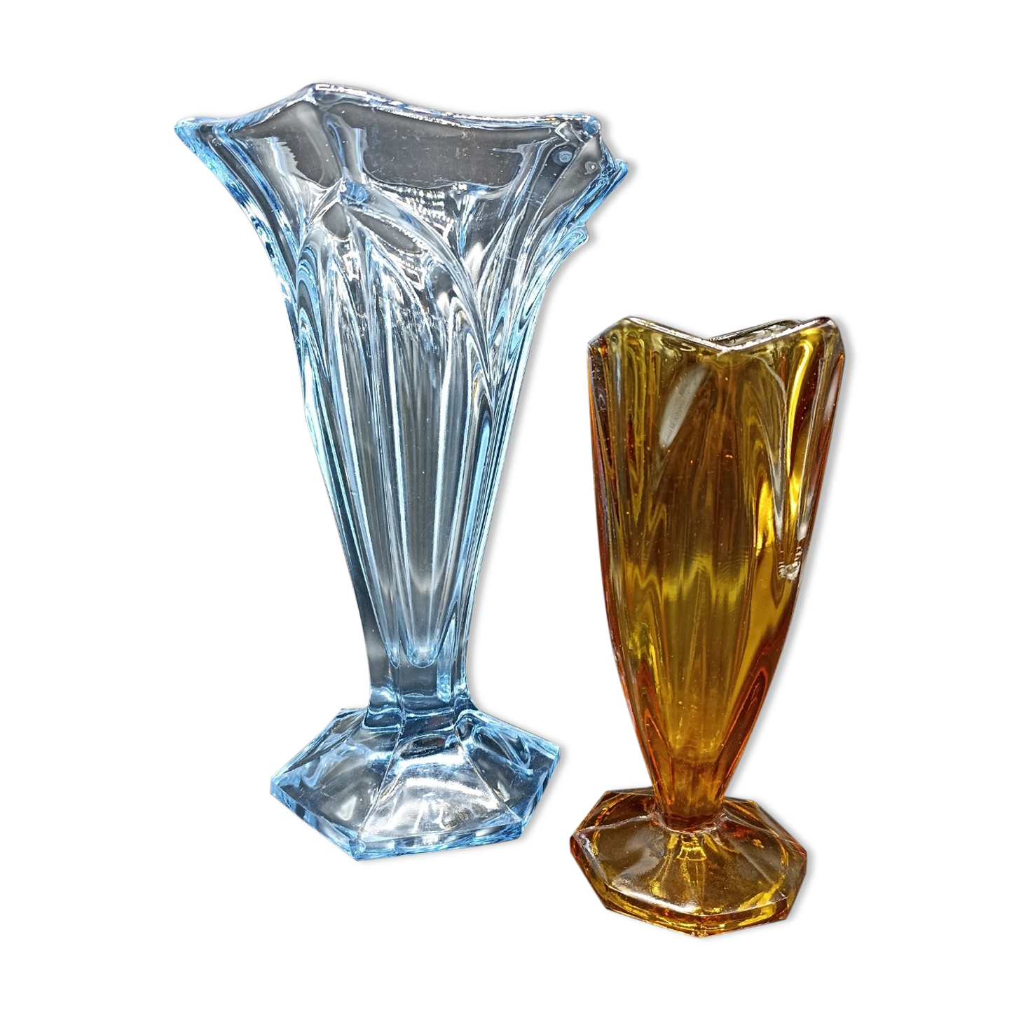 Vase duo Stölzle Hermanova Hut
