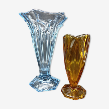 Duo de vases Stölzle Hermanova Hut