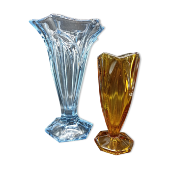 Duo de vases Stölzle Hermanova Hut