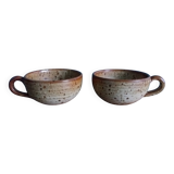 Tasses en grès de Puisaye par Jean-Pierre Prud’homme
