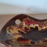 Vintage decorative glazed ceramic bowl from Vallauris – 1960s