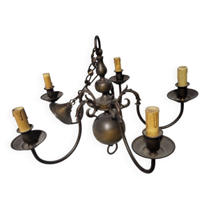 Lustre en laiton style - hollandais