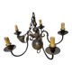 Brass chandelier in Dutch style