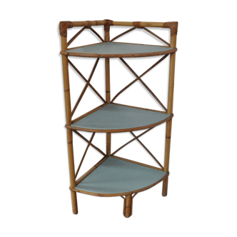 Corner Wicker shelf