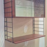 Scandinavian wall string shelf