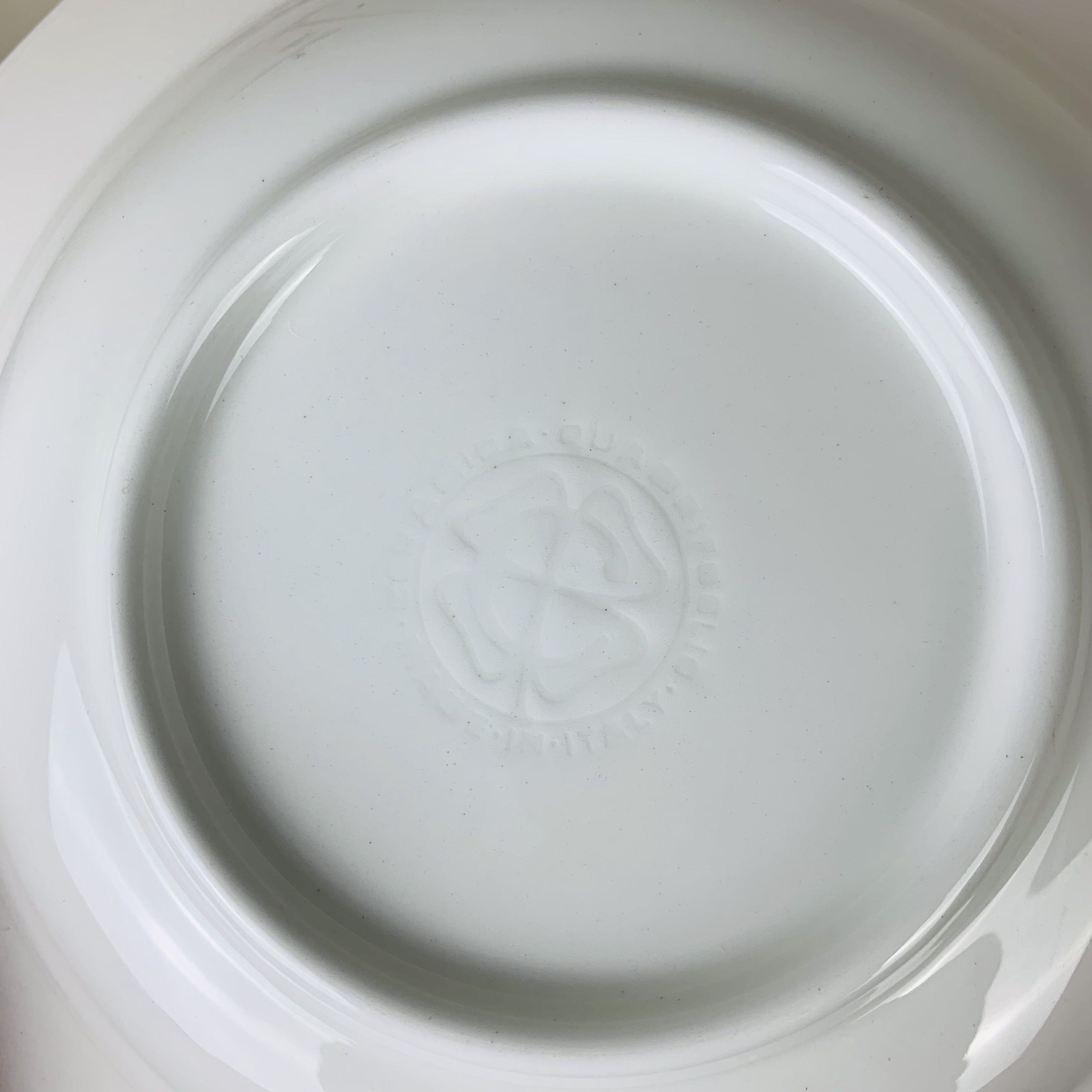 6 hollow plates English décor Ceramica Quadrifoglio Italy roses